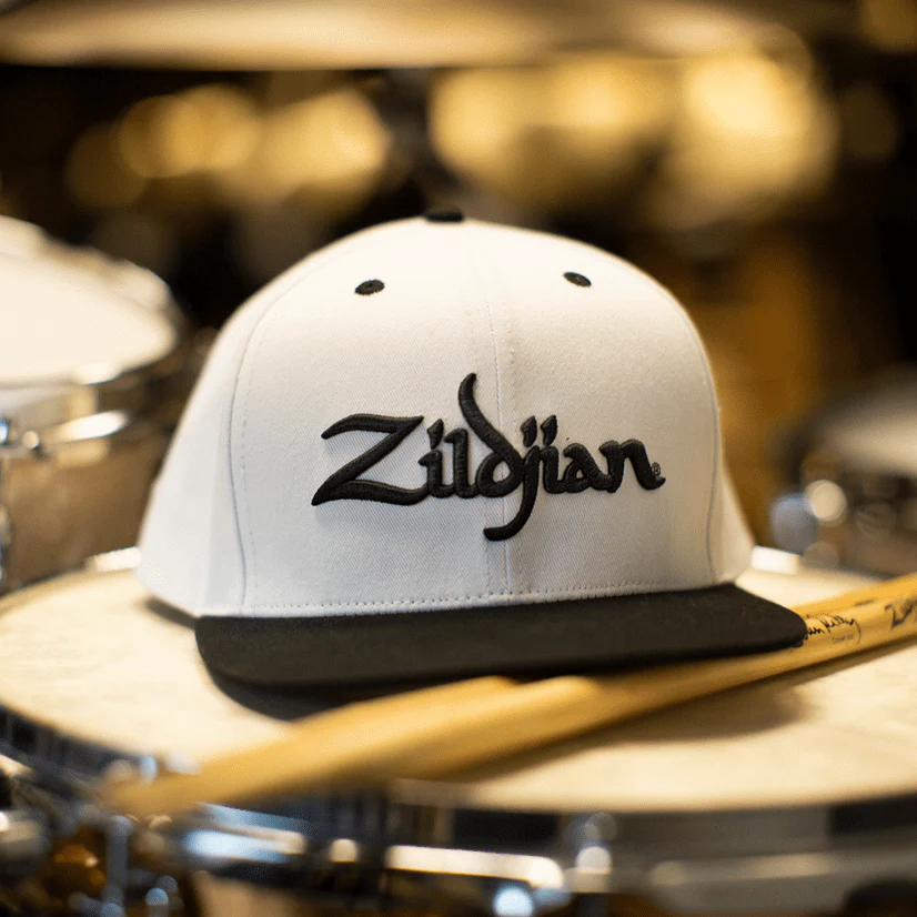 Zildjian White 6-Panel Snapback Hat - Image 4