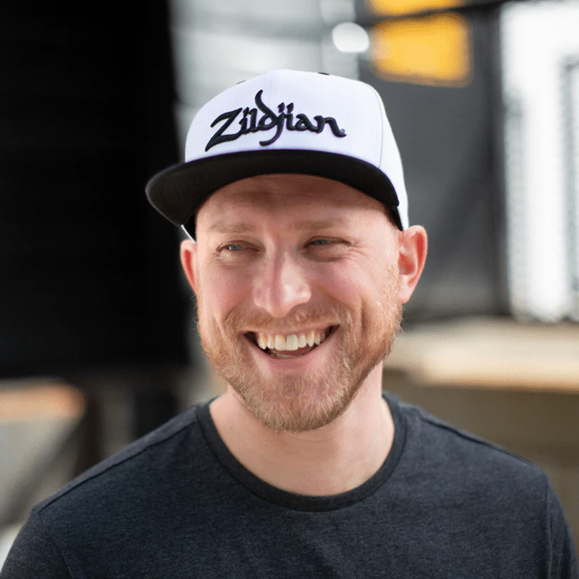 Zildjian White 6-Panel Snapback Hat - Image 5