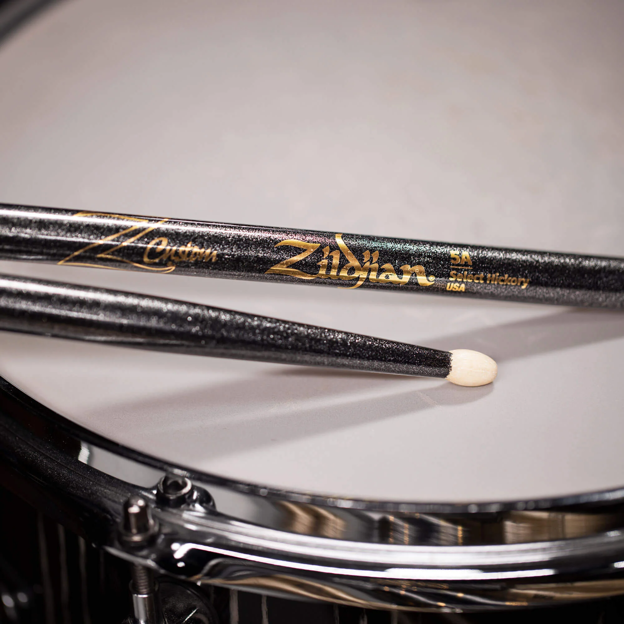 Z Custom LE Drumstick Collection 5A Black Chroma, Wood Tip - Image 5