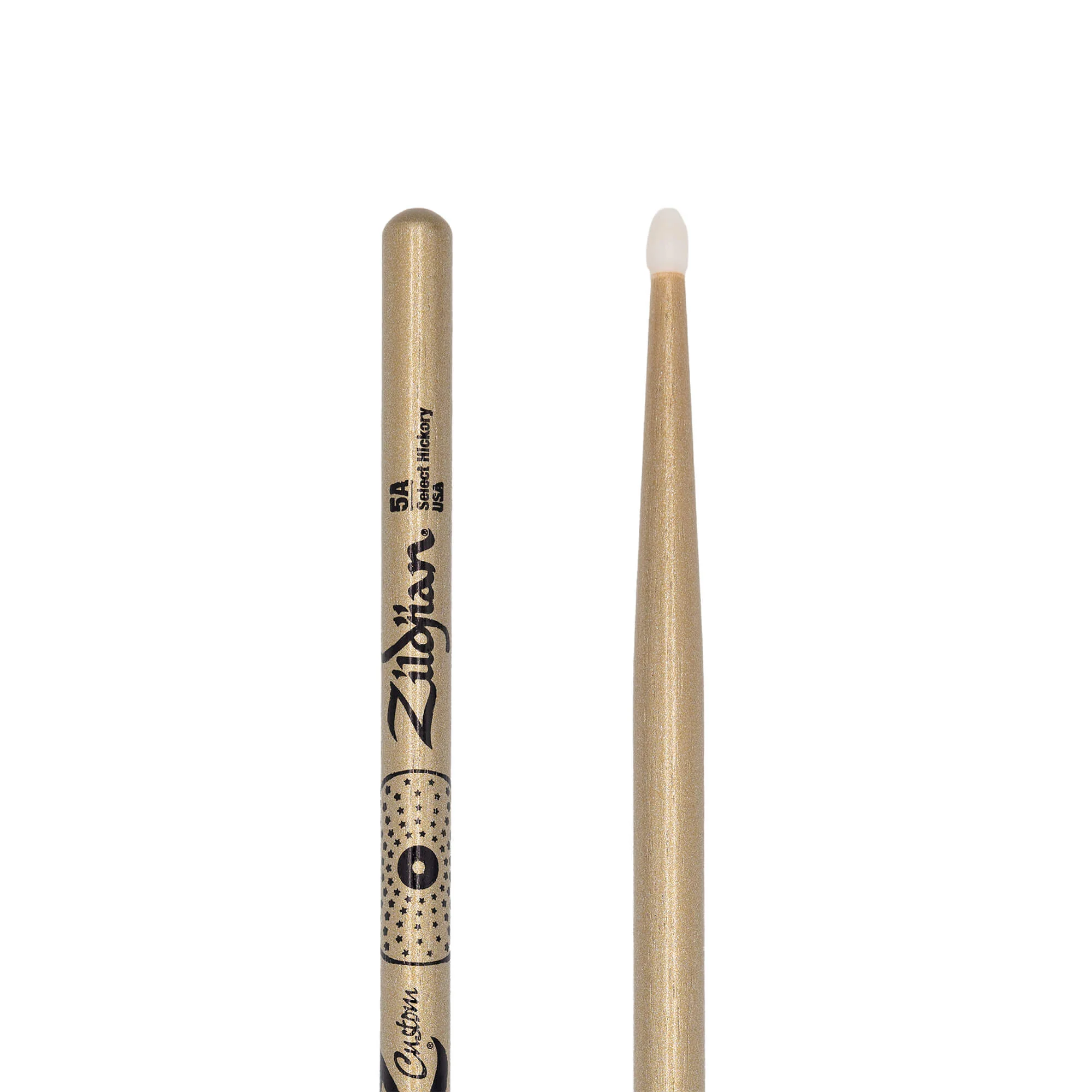 Z Custom LE Drumstick Collection 5A Gold Chroma, Nylon Tip - Image 4