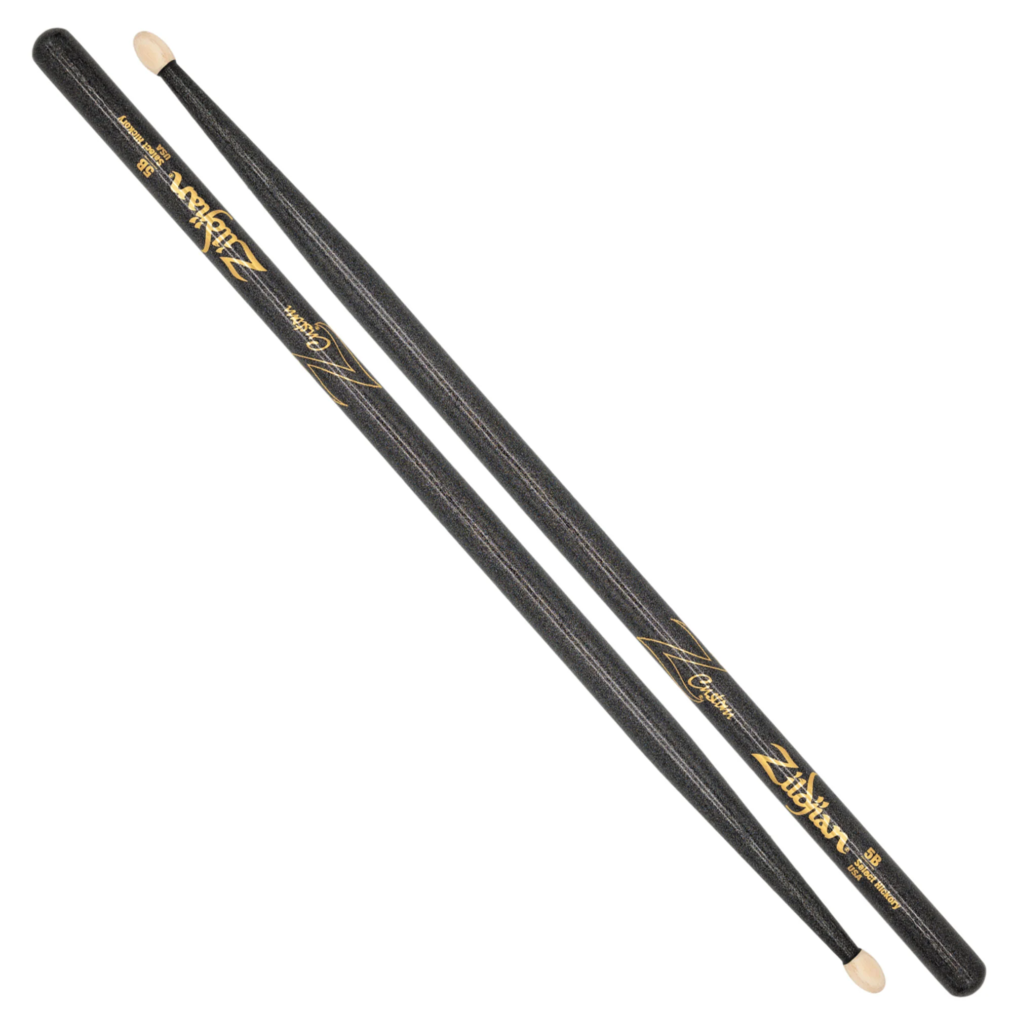 Z Custom LE Drumstick Collection 5B Black Chroma, Wood Tip