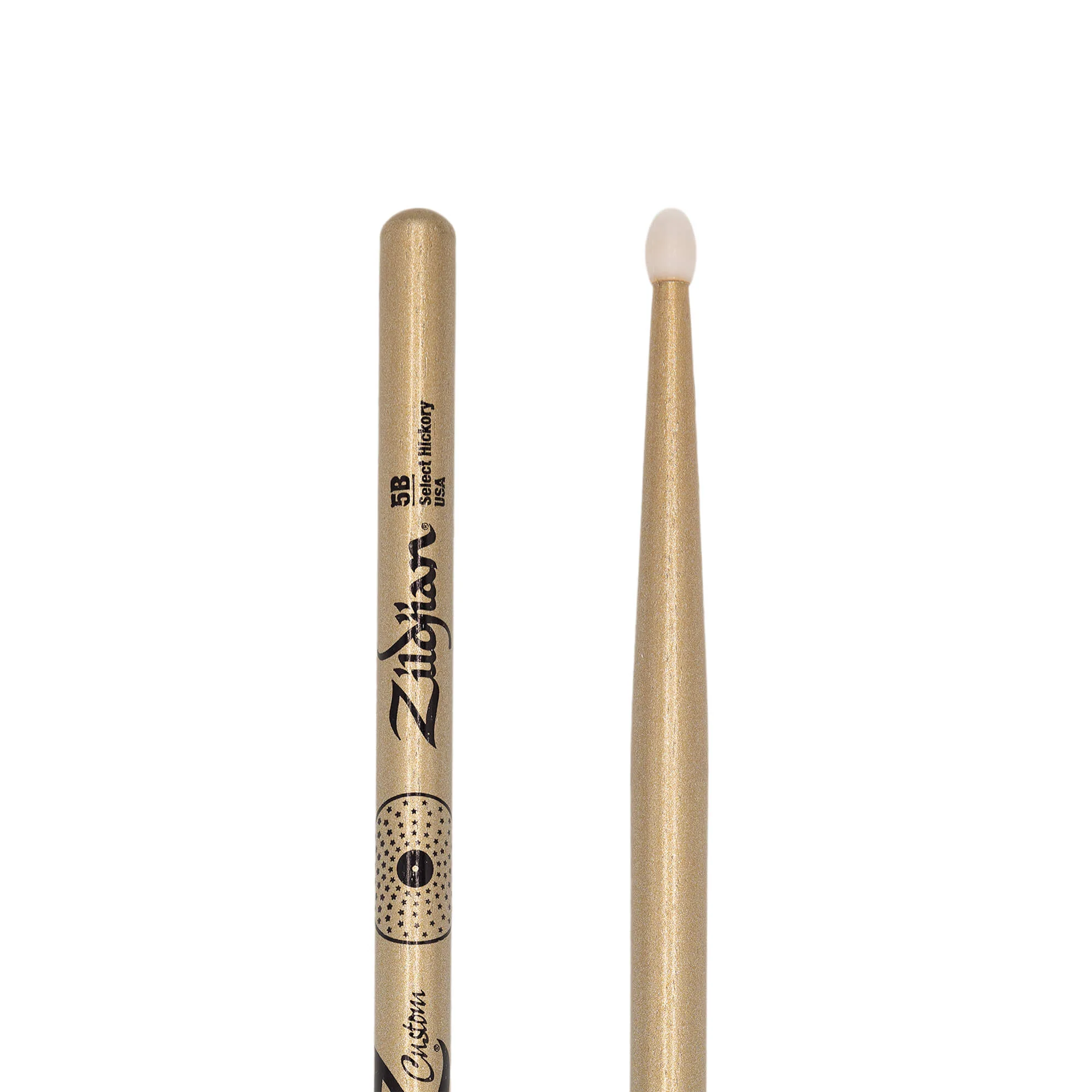 Z Custom LE Drumstick Collection 5B Gold Chroma, Nylon Tip - Image 4