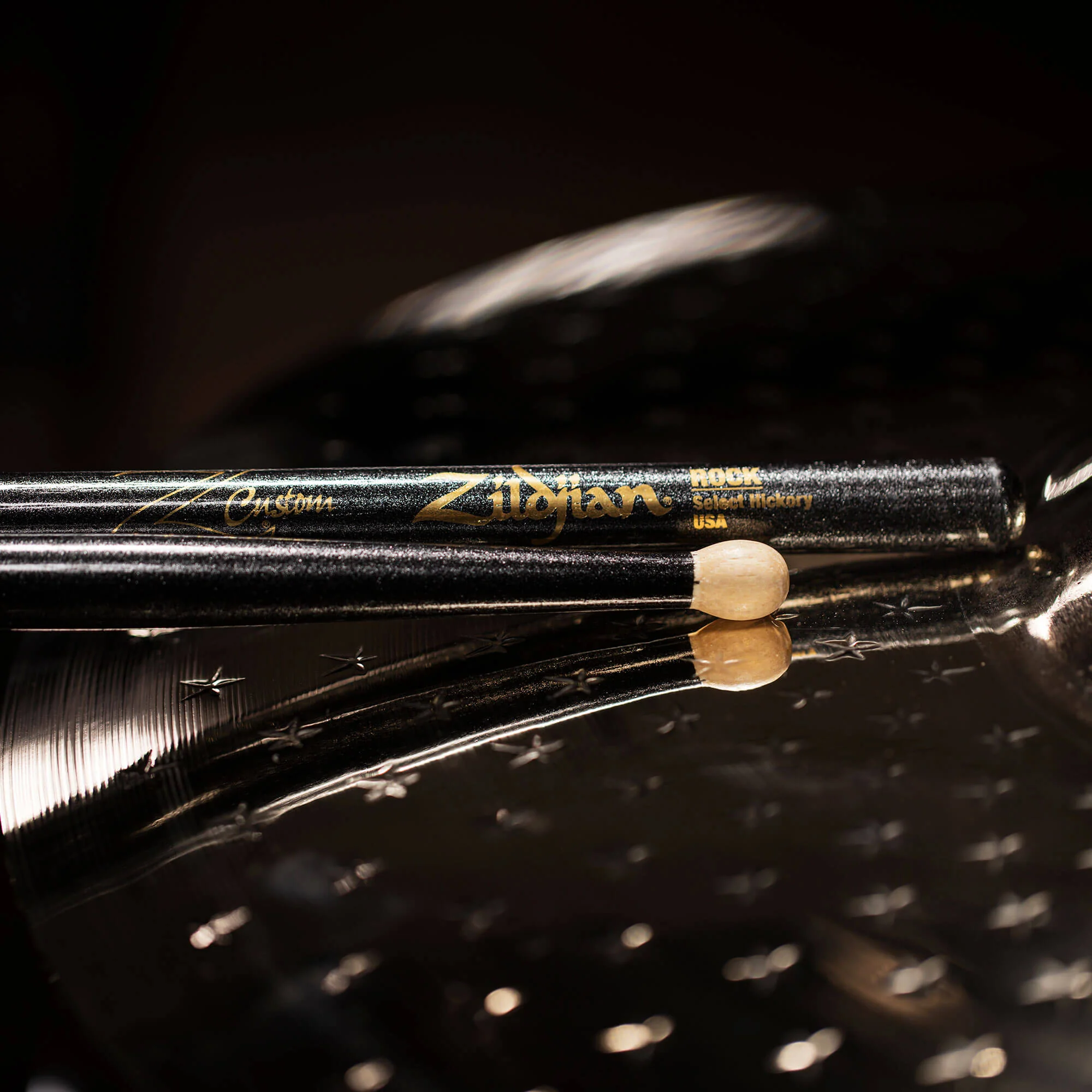Z Custom LE Drumstick Collection ROCK Black Chroma, Wood Tip - Image 5