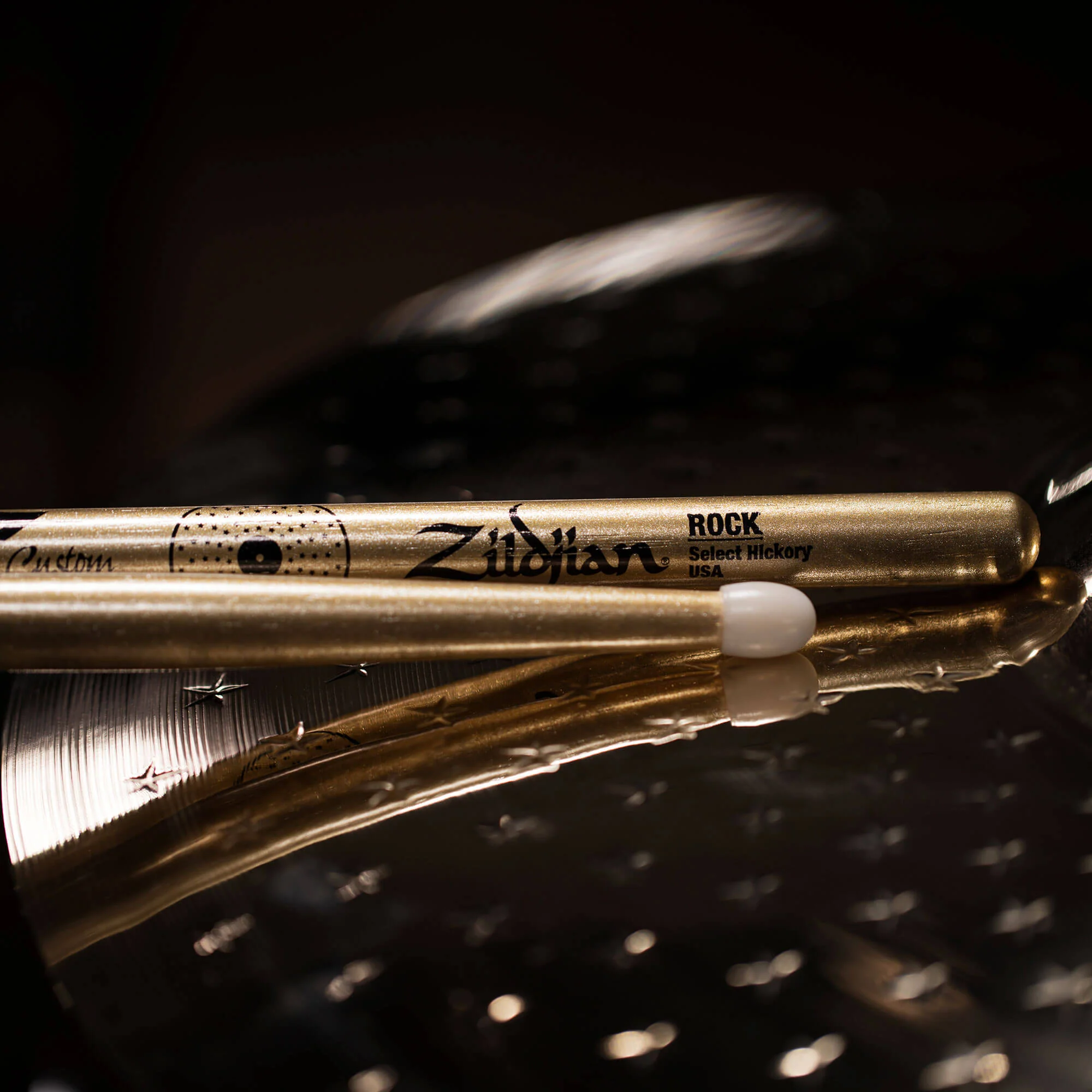 Z Custom LE Drumstick Collection ROCK Gold Chroma, Nylon Tip - Image 5