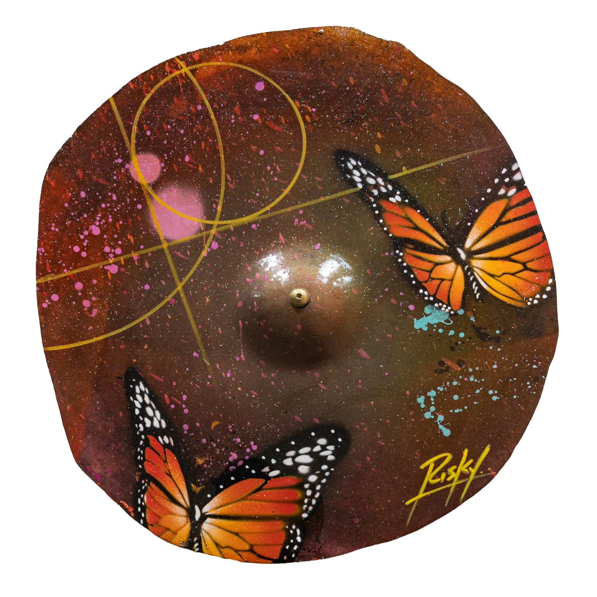 ZILDJIAN X RISK LTD ED ORIG CYMBAL ART - Image 19