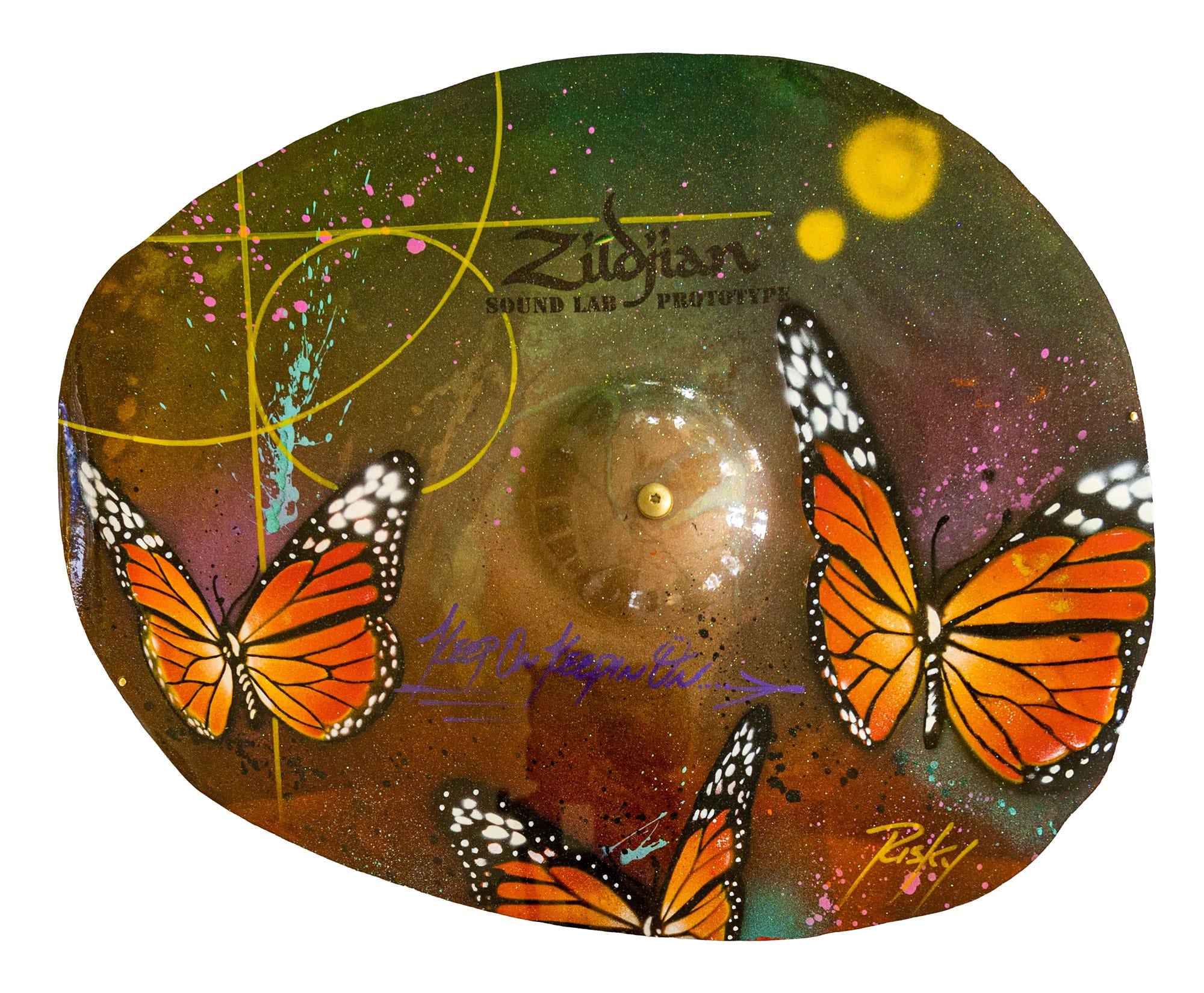 ZILDJIAN X RISK LTD ED ORIG CYMBAL ART - Image 7
