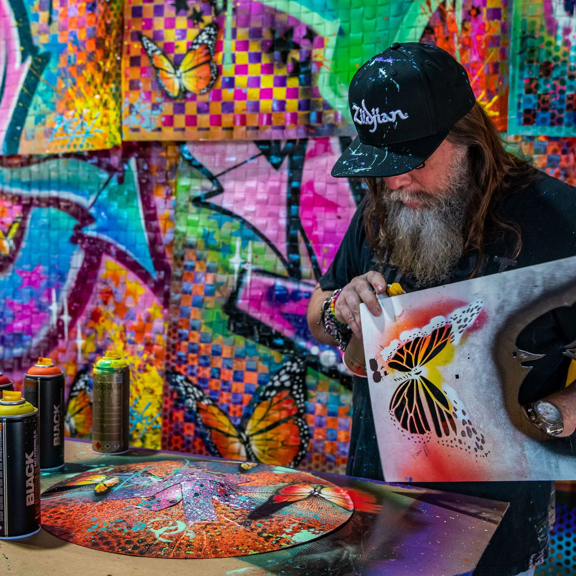 ZILDJIAN X RISK LTD EDITION PAPER CYMBAL PRINTS - Image 4